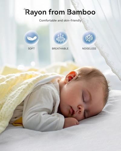 Kmall King Size Cooling Waterproof Mattress Protector Pad Cover, Breathable Fitted Sheet Style Deep Pocket-Noiseless,Vinyl,PVC Free,Waterproof Bed Matress Cover Washable for Home, Bedroom, Hotel - Image 2