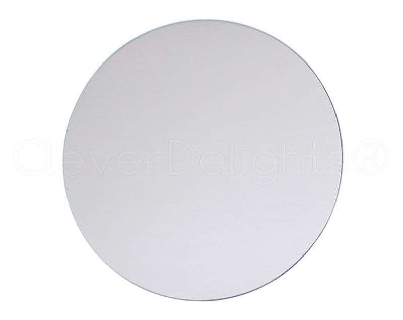 CleverDelights 10 Pack  CleverDelights 2 Round Aluminum Stamping Blanks  Shiny Anodized Finish  18 Gauge 039 