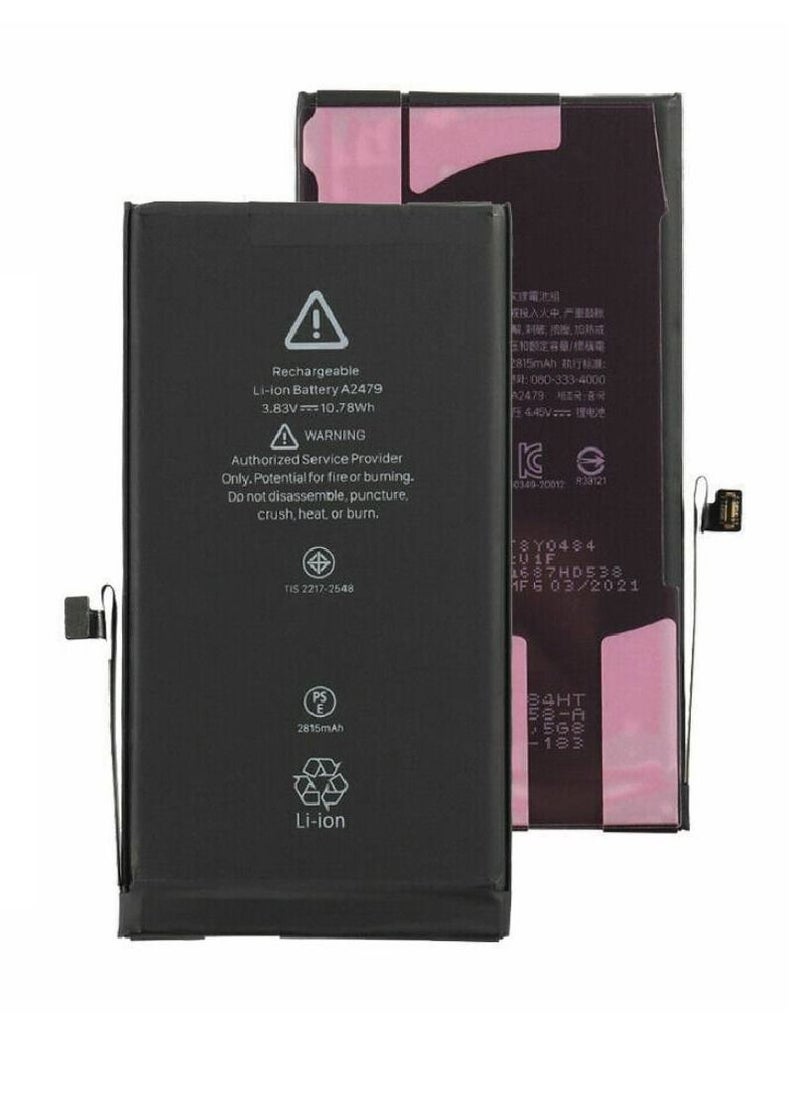 Lion - Replacement High Quality Internal Battery For iPhone 12/12 Pro Black - Image 1
