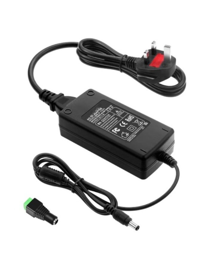 Terabyte 12V 5A Power Supply 12 Volt 60W Power Adapter 100~240V AC to DC 12V Converter LED Driver Transformer 5.5X 5.5mm 2.5mm for LED Light Strip Security Cameras Webcam Radio transceiver - Image 1