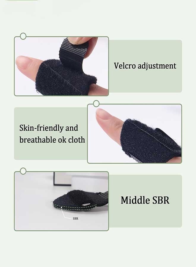 RAWAID 5Pcs Finger Splints with Adjustable Fixing Belt Finger Straightener Built-in Steel Sheet Arthritis Sport Finger Support Sleeves Protector for Arthritis Pain Relief - Image 3