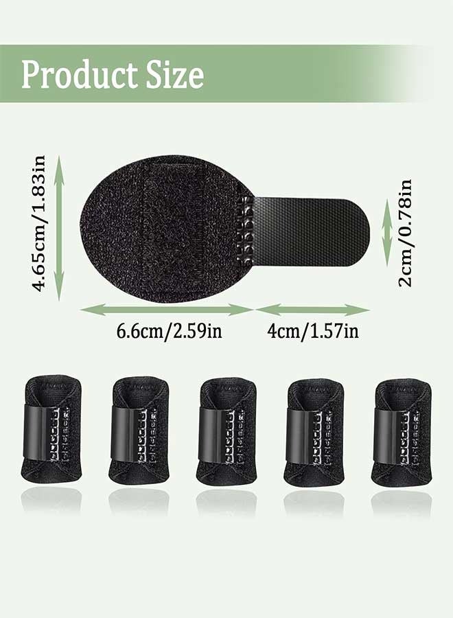 RAWAID 5Pcs Finger Splints with Adjustable Fixing Belt Finger Straightener Built-in Steel Sheet Arthritis Sport Finger Support Sleeves Protector for Arthritis Pain Relief - Image 2