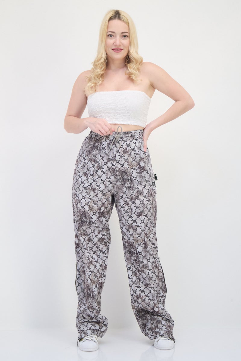 The Giving Movement X Fifty Made Women Long Fit Brand Logo Track Pants, Multicolor - Image 4