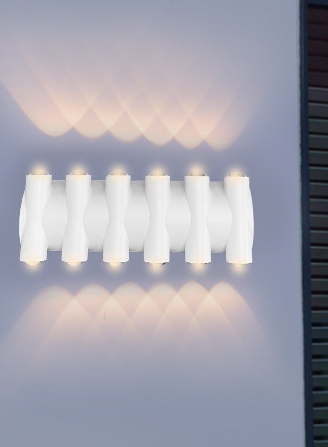 Target Modern Up Down LED  Wall Lights 12W White - Image 3