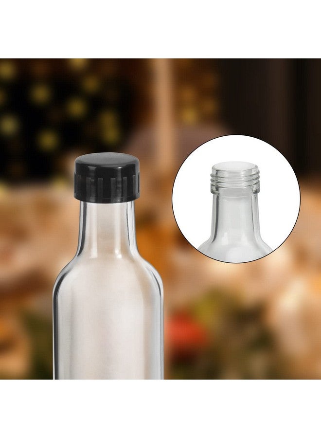 WERTIOO WERTIOO 5 oz Hot Sauce Bottles Squre, 24 Pack Empty Woozy Glass Bottles with Leak Proof Screw Caps & Shrink Bands for Kitchen  - Image 4