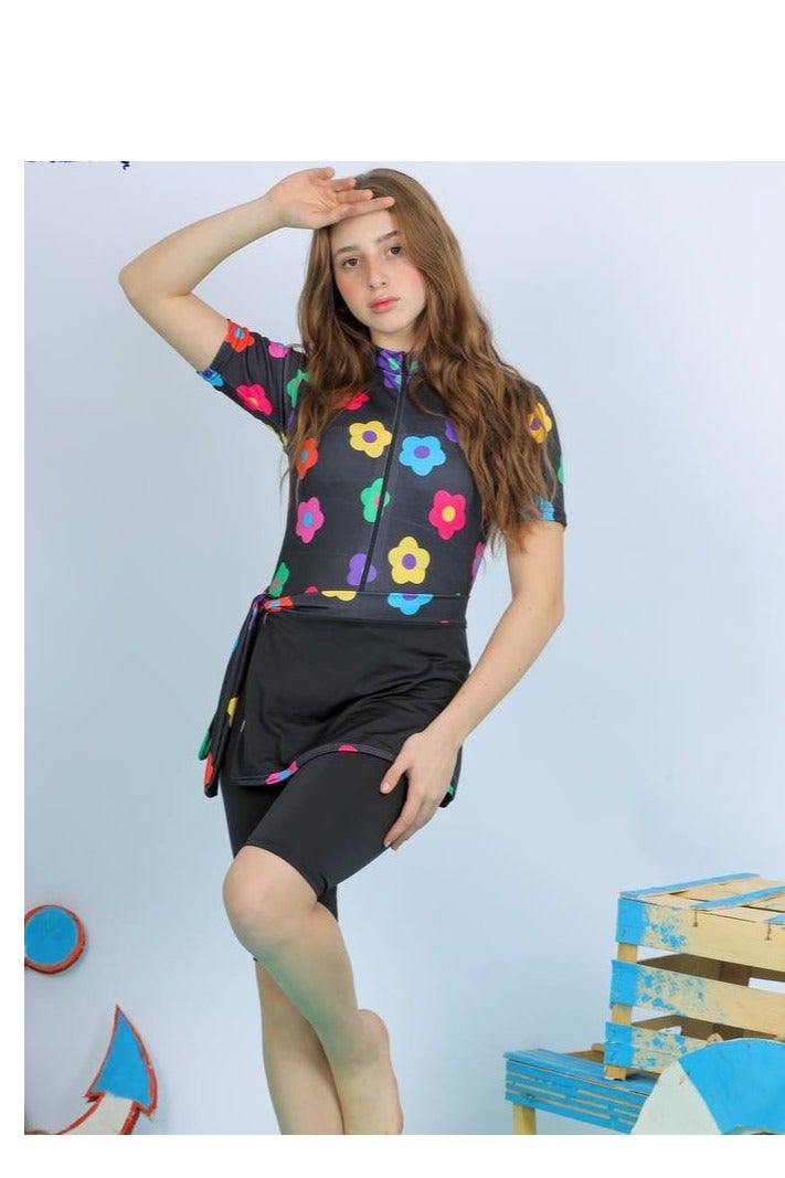 مايوه بناتي خامه واتر بروف سن محير 12سنة - Image 2