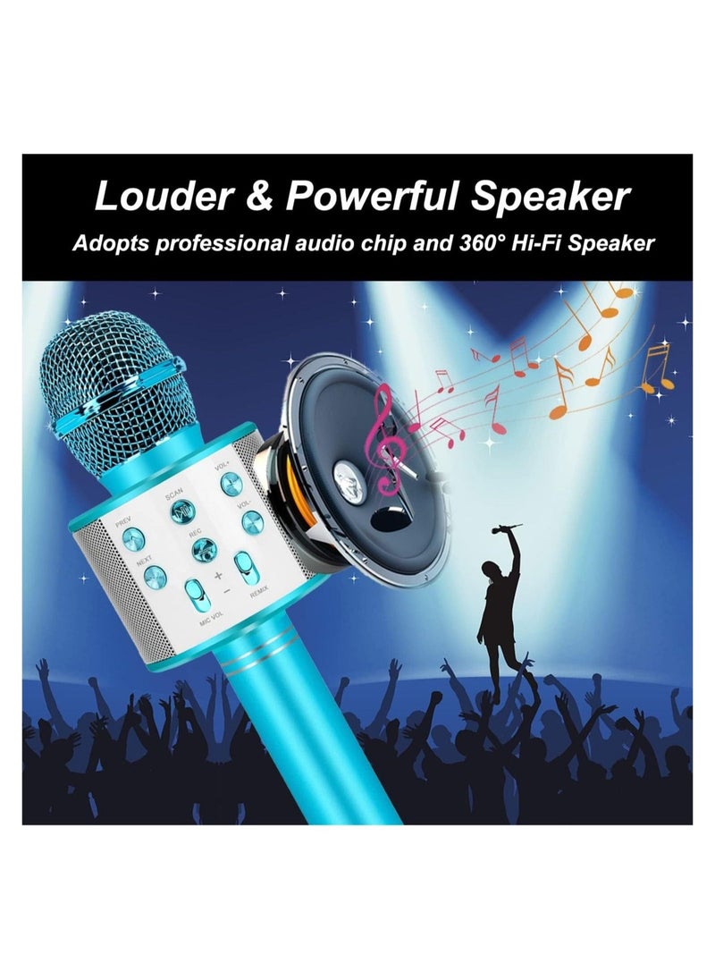 ELTRAZONE Bluetooth Karaoke Microphone Wireless,Portable Singing Microphone for Kids Adults,Karaoke Machine for Kids Toys,Birthday Gifts Ideas for 3 4 5 6 7 8 9 10 11 12 Year Old Girls Boys Teens - Image 4