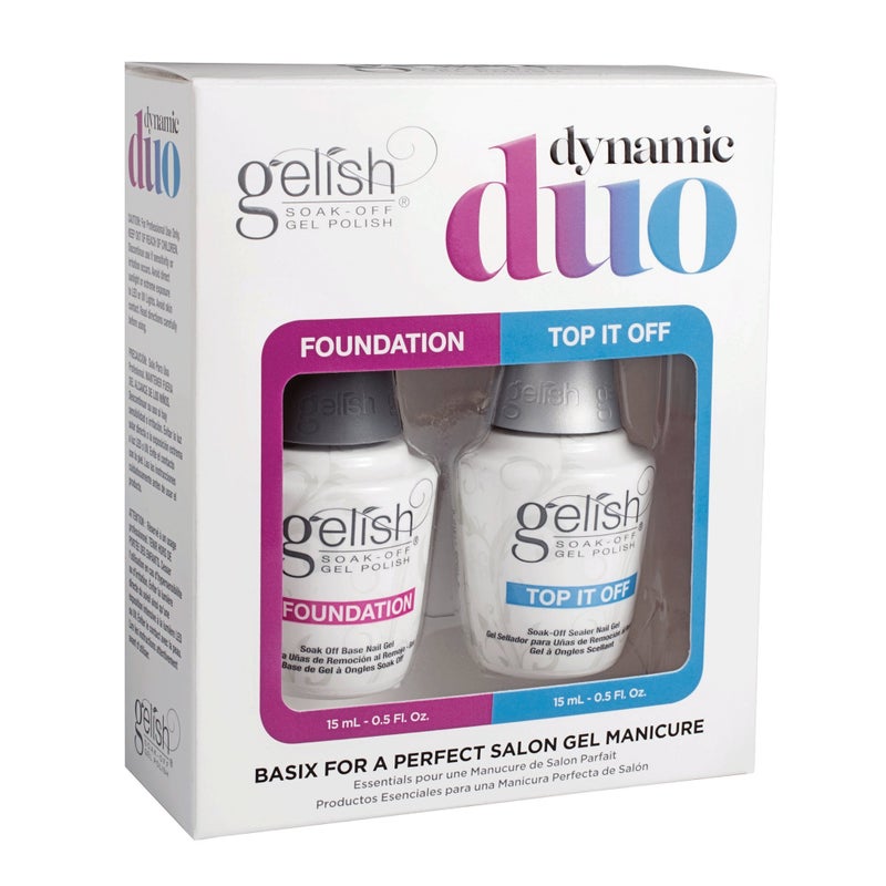 Gelish Dynamic Duo Soak Off Gel Nail Polish - Foundation Base and Top Sealer - Image 5
