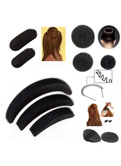 ماهل مجموعة Maahal™ من 11 قطعة، مجموعة إكسسوارات شعر للنساء والفتيات (أسود)  - Image 1