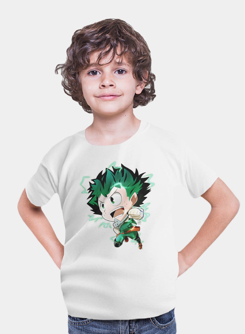 Fashion World Cotton T-shirt Printed with High-quality Anime My hero academy Midoriya - Image 1