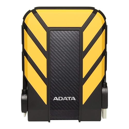 ADATA HD710 Pro 1 TB External Hard Drive Shockproof Waterproof Dustproof Durable Storage For Gamers Students Professionals Mac PC Linux Compatible Yellow AHD710P1TU31CYL - Image 1