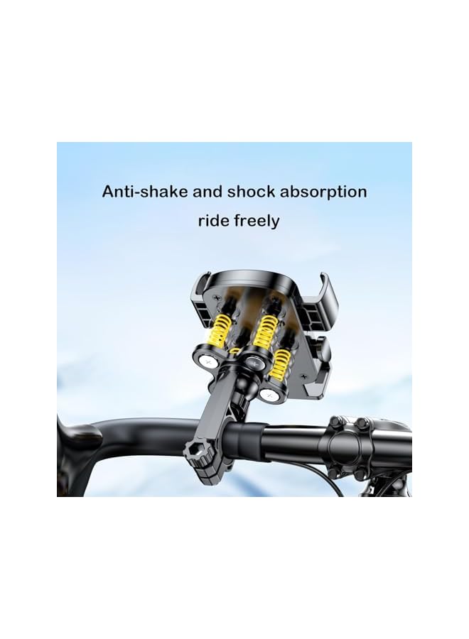 Green Tiger Universal Bike Phone Mount | Vibration Free Holder for 4.5-7.2 Inch Smartphones | 360° Rotatable with Quick-Release Clamp | Easy Install for Bicycle & Scooter - Image 3