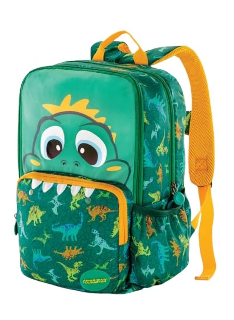 American Tourister Diddle 2.0 Dino Green Backpack for 4 to 6 Years Kids. Ergonomically Designed - Image 1