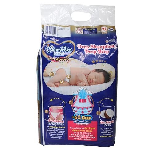 MamyPoko Extra Absorb Extra Large Baby Diaper (46 Count) - Image 4
