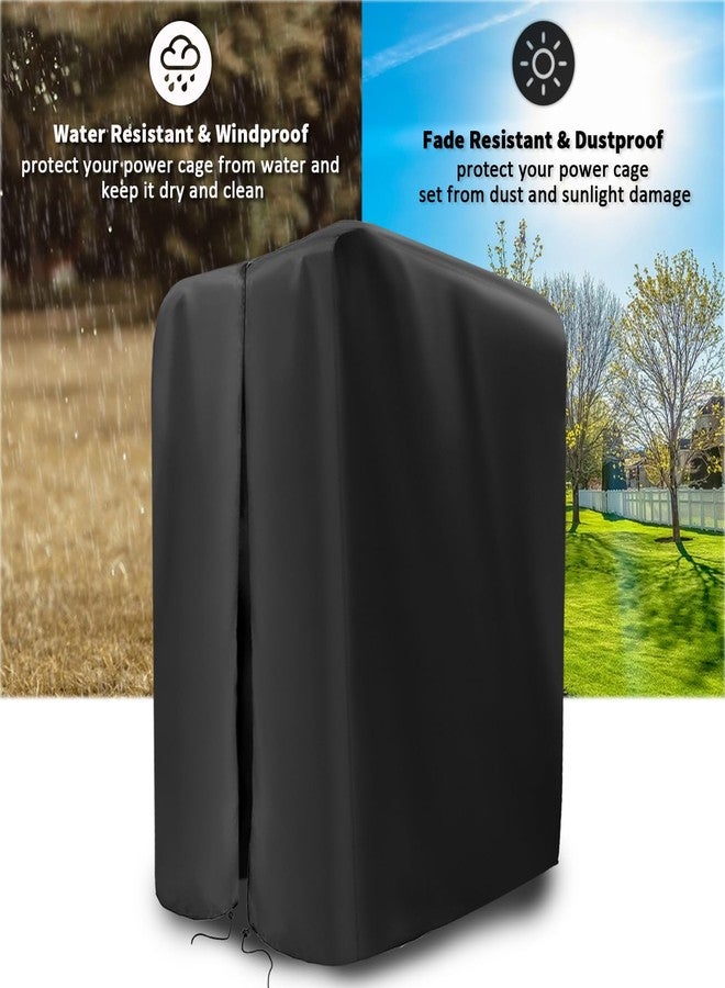 Guisong Gym Rack Cover with Waterproof Zipper, Protective Cover for Squat Rack/Weight Lifting Rack/Home Gym Workout Equipment-Indoor or Outdoor-47"W x 69"D x 84"H - Image 5