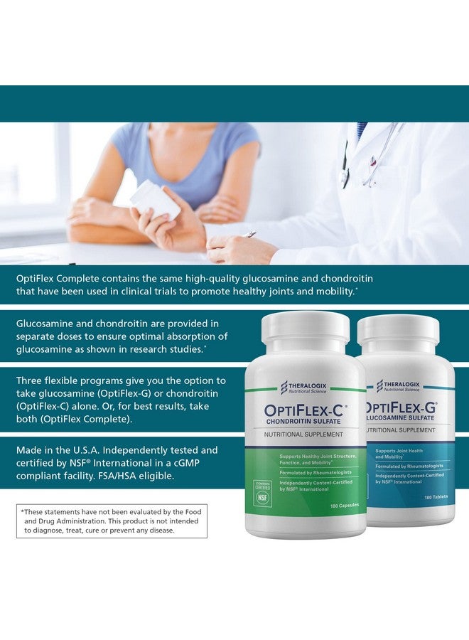 Theralogix Optiflexc Chondroitin Sulfate Joint Health Supplement (800Mg) ; 90 Day Supply ; Made In The Usa - Image 5