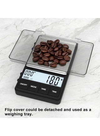 Coffee Scale with Timer 1000g x 0.1g, Gram Scale for Barista and Drip Brew, Gram and Ounce, for Pour Over and Expresso Brew, Portable Weighing - view 3
