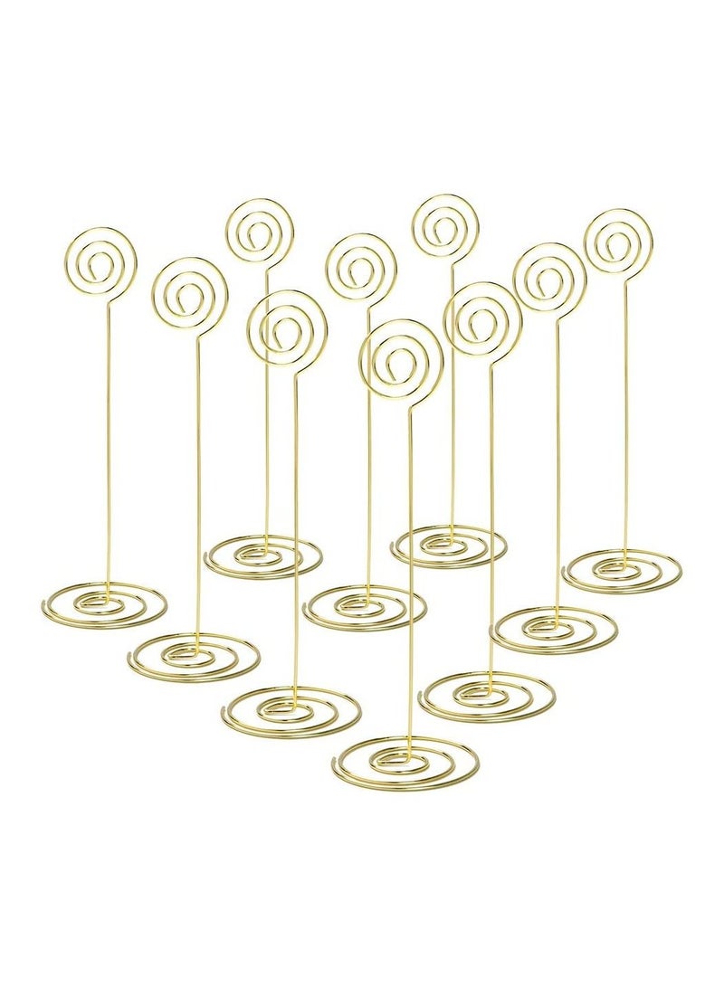 RARELY 10pcs Tall Table Card Holders Table Number Holders Table Picture Stand Wire Photo Holder for Place Cards Wedding Party  - Image 1