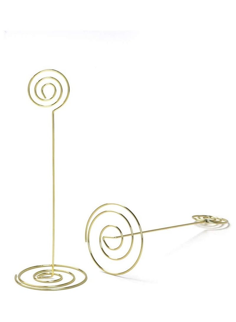 RARELY 10pcs Tall Table Card Holders Table Number Holders Table Picture Stand Wire Photo Holder for Place Cards Wedding Party  - Image 2
