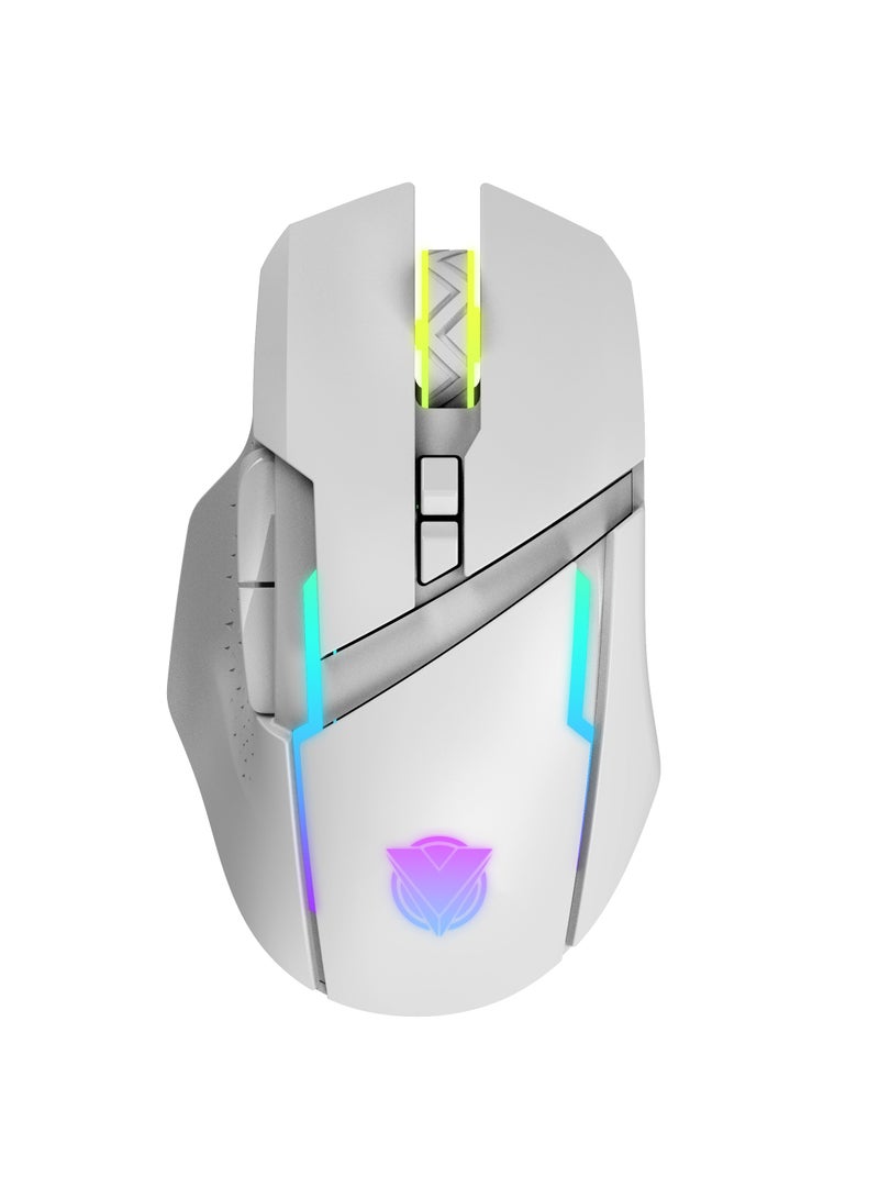 أيه أس أيه ماوس ألعاب سلكي مريح مع أداء عالي، وبرنامج، و7 أزرار قابلة للبرمجة، و7 أوضاع DPI، وألوان RGB المضيئة - Image 1