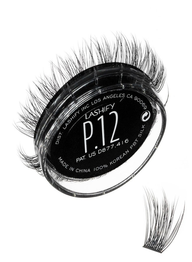 Lashify Plushy 12mm Gossamer Lashes in Black, Easy DIY False Lashes for a Voluminous Yet Still Natural Look - Image 1