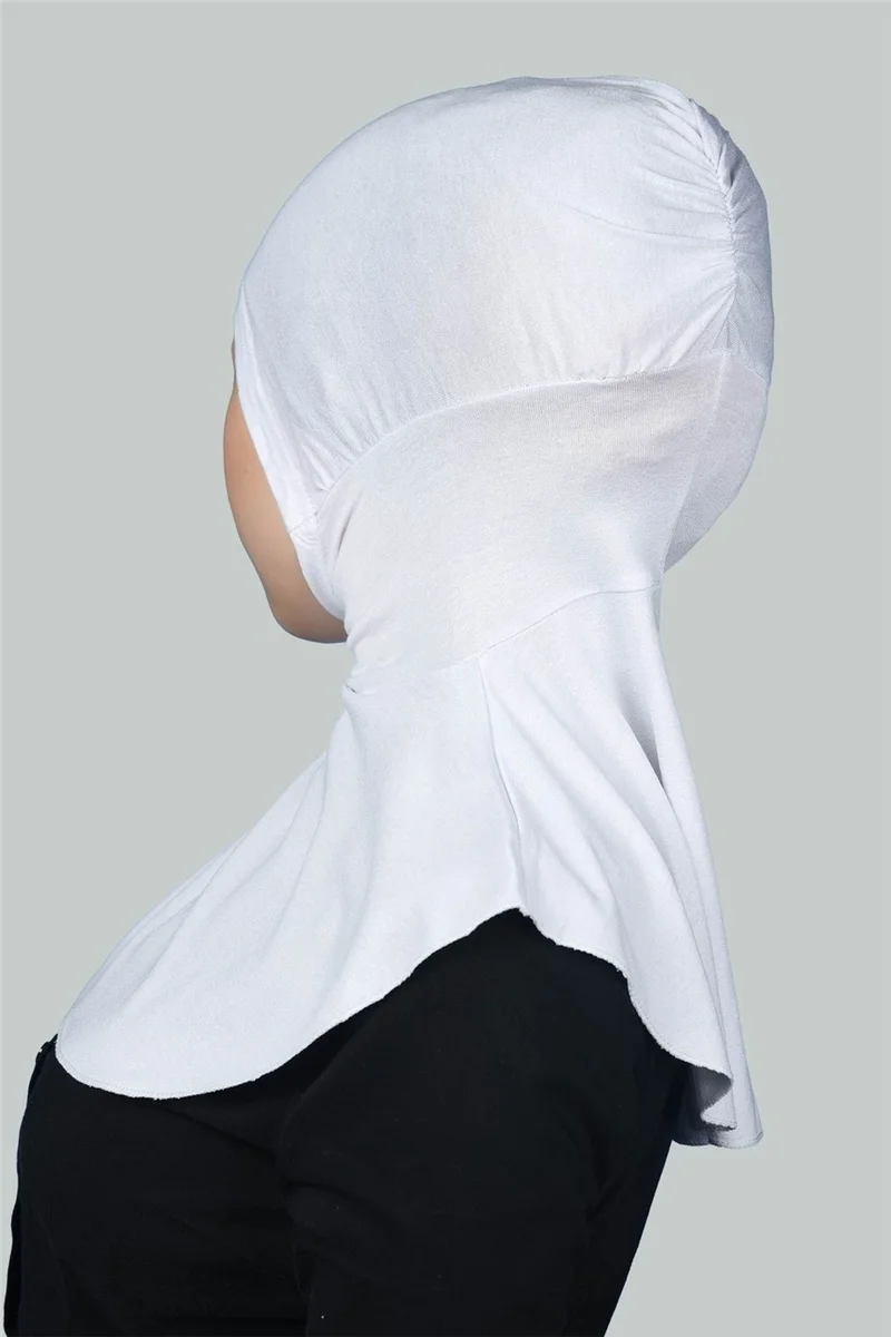 Altobeh Women's Hijab Practical Neck Collar Hijab - Sports Bonnet - White