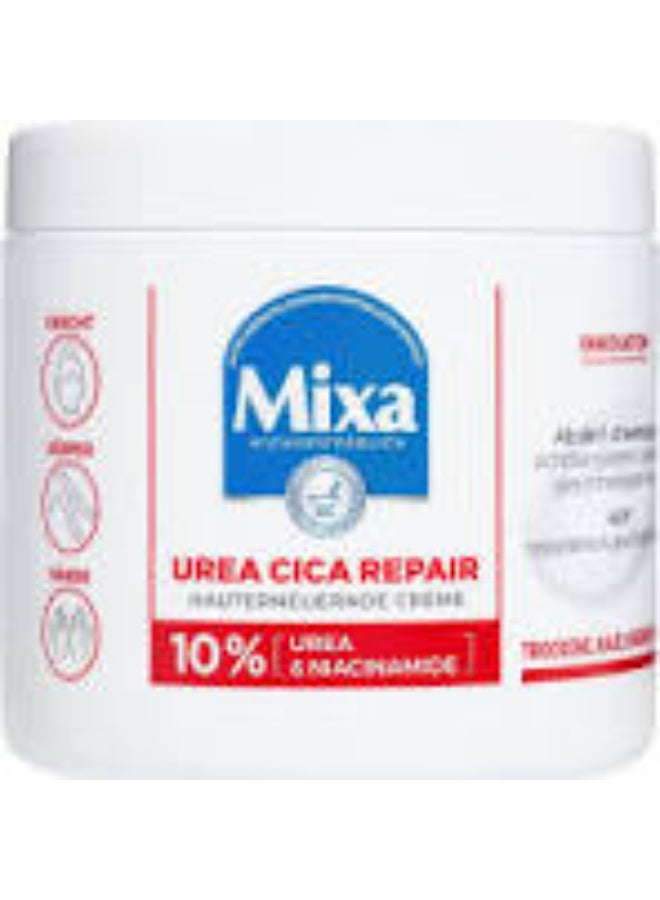 مكسا كريم ميكسا لتجديد البشرة مع اليوريا والنياسيناميد للبشرة الجافة والخشنة وغير المتساوية، يصلح وينعم مرطب للجسم واليدين والوجه، إصلاح سيكا باليوريا 400 مل - Image 1