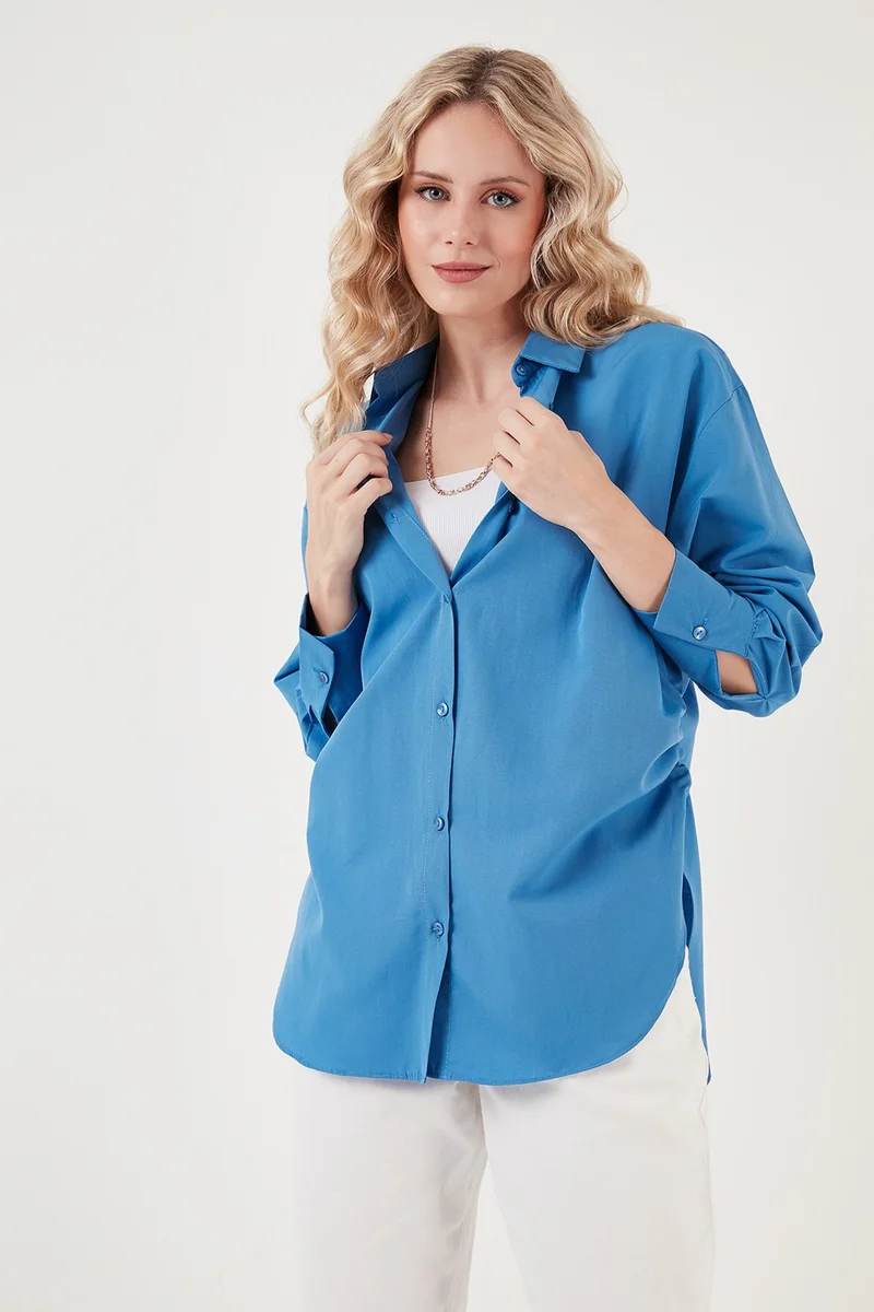 Lela Shirt Detailed Cotton Comfortable Cut Women's Shirt 6234779