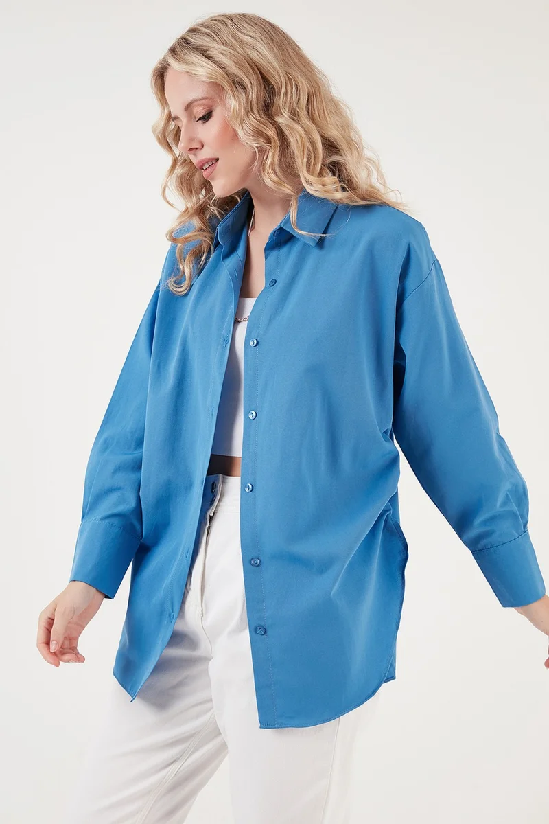 Lela Shirt Detailed Cotton Comfortable Cut Women's Shirt 6234779