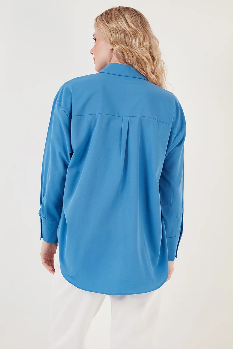 Lela Shirt Detailed Cotton Comfortable Cut Women's Shirt 6234779