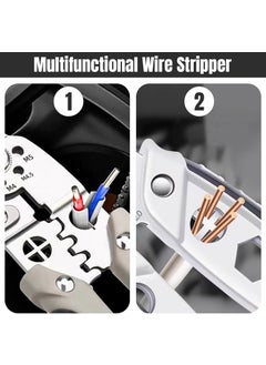 Deoxys Deoxys Wire Stripper MultiFunction Wire Strippers Wire Stripper Tool Wire Crimping Tool Wire Cutter Electrical Wire Crimper Tool Wire Strippers Electrical Cable Stripper  - Image 2