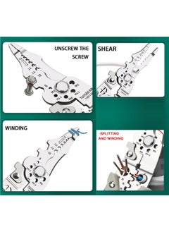 Deoxys Deoxys Wire Stripper MultiFunction Wire Strippers Wire Stripper Tool Wire Crimping Tool Wire Cutter Electrical Wire Crimper Tool Wire Strippers Electrical Cable Stripper  - Image 4
