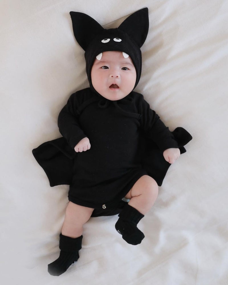 Kids Bat Costume Set Autumn Korean Style Romper + hat 