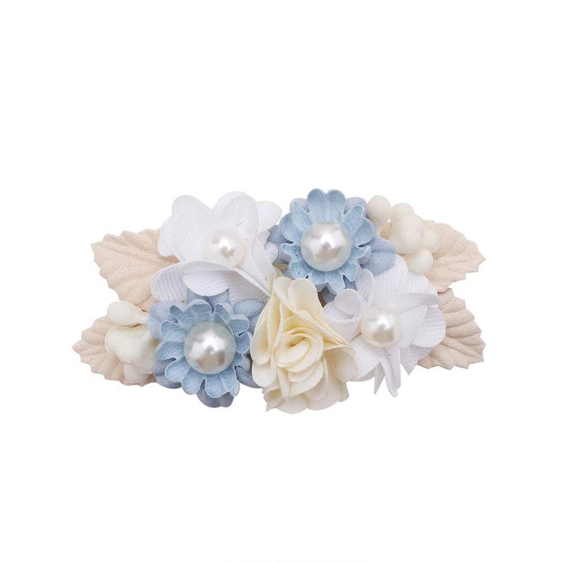 mligril Baby Girls Flower Hair Clips-3pcs Floral Hair Bows Alligator Barrettes for Infant Toddler - Image 4