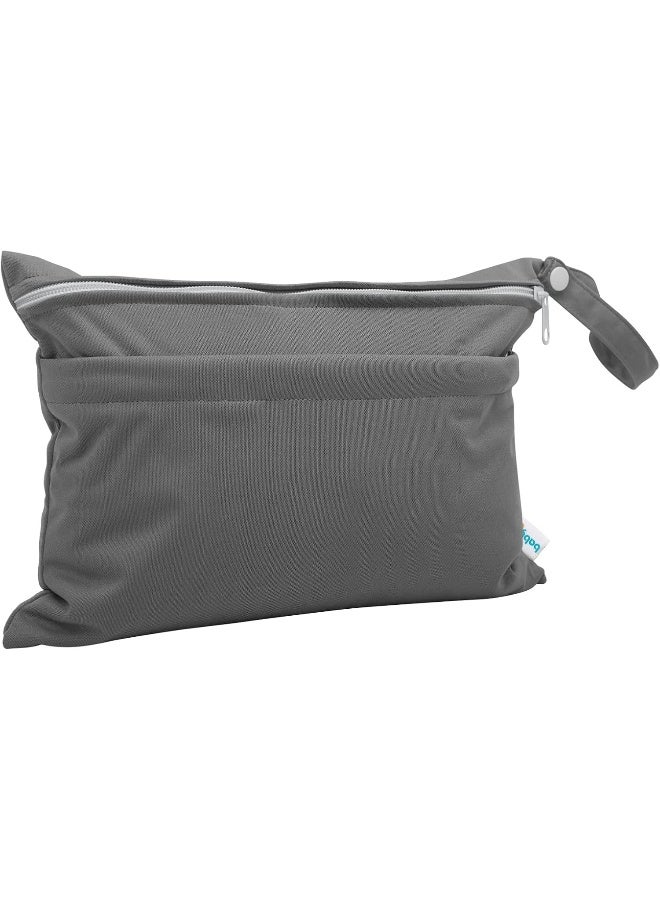 babygoal Wet Dry Bags for Baby Cloth Diapers, Washable Travel Bags, Beach, Pool, Gym Bag for Swimsuits & Wet Clothes with Two Zippered Pockets 3 Pack(S,M,L), 3SML01 - Image 5