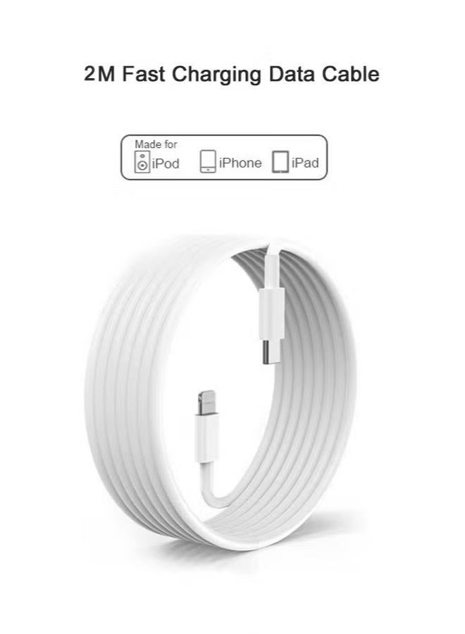 Golau iPhone Charger Cable 2M [MFi Certified] USB C to Lightning Cable Fast Charging Power Delivery PD 20W iPhone Cable for iPhone 14/14 Pro/14 Plus/14 Pro Max, iPad Pro, iPhone 8-13 All Series - Image 2