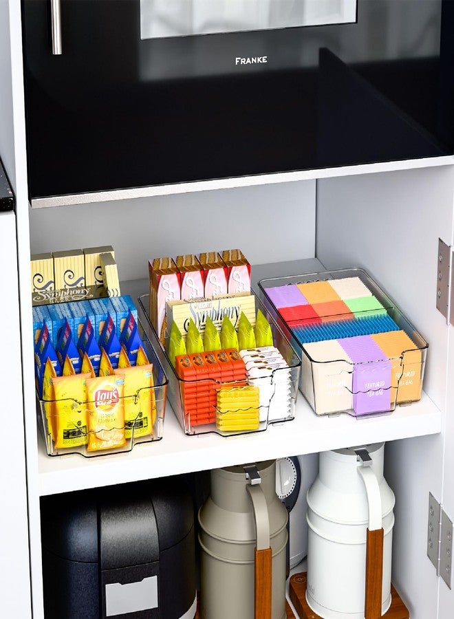Yieach 6 Pack Pantry Organizers and Storage Bins,Large-Capacity Snack Organizer for Pantry Shelf,Bpa Free Refrigerator Organizers and Clear Fridge Organization and Food Storage Containers for Kitchen - Image 4