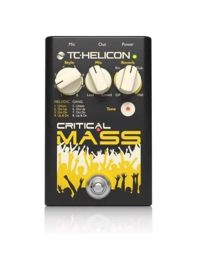 TC HELICON Critical Mass Studio-Quality Vocal Stompbox for Large Group-Sound Effects - Image 1