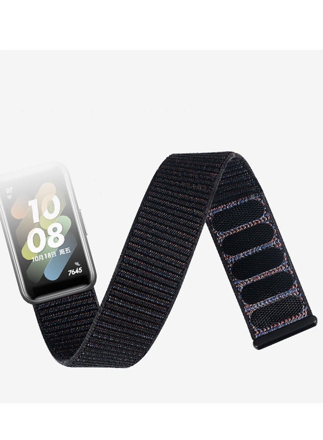 Band For Huawei Band 7 Nylon Loop Buckle Watch Band Milk White - Image 3