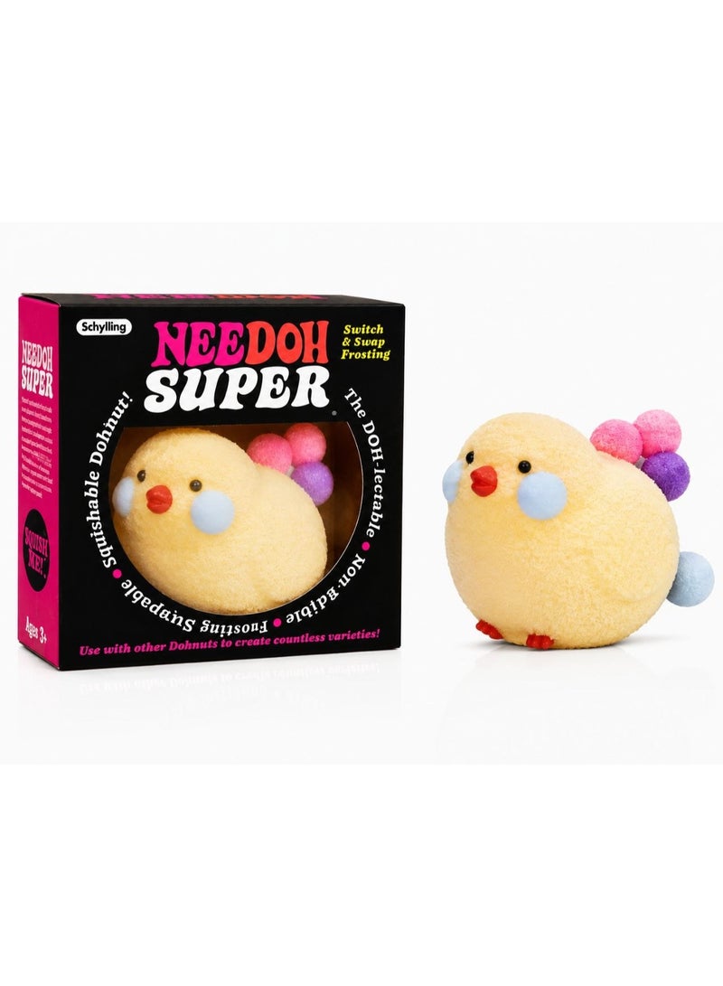 Needoh Squishy Chicken, Handmade Chick Squishy Toys, Super Soft Toys to Ease Stress