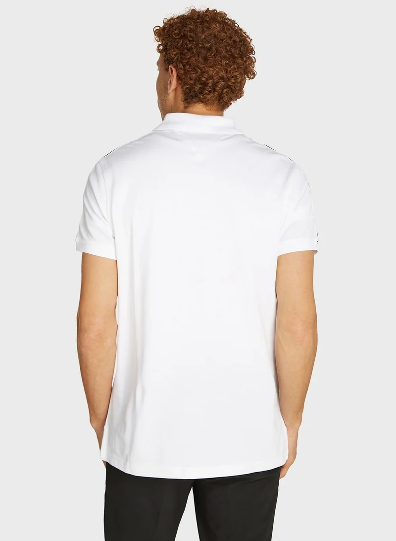 TOMMY HILFIGER Logo Striped Polo Shirts