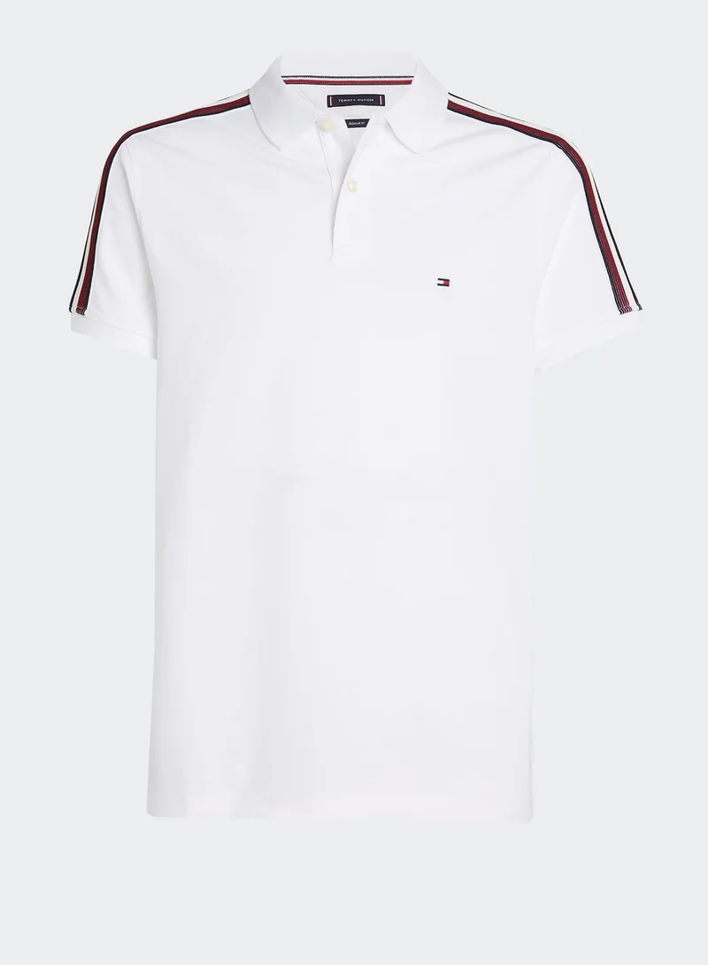 TOMMY HILFIGER Logo Striped Polo Shirts