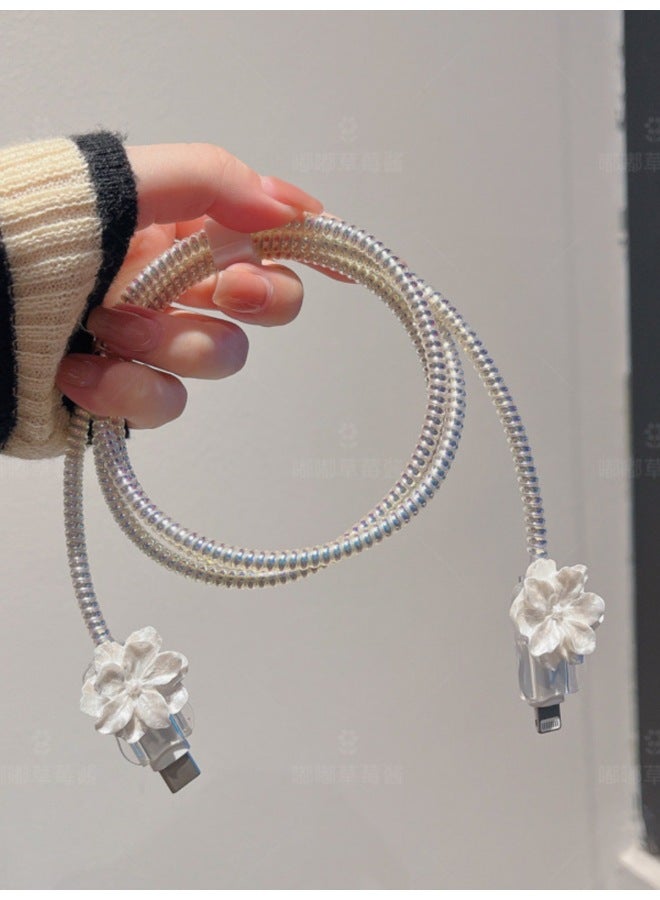 Rose Apple 14promax Fast Charging Head 15 Data Cable Protective Cover Iphone16 Charger Shell Ipad13 - Image 4