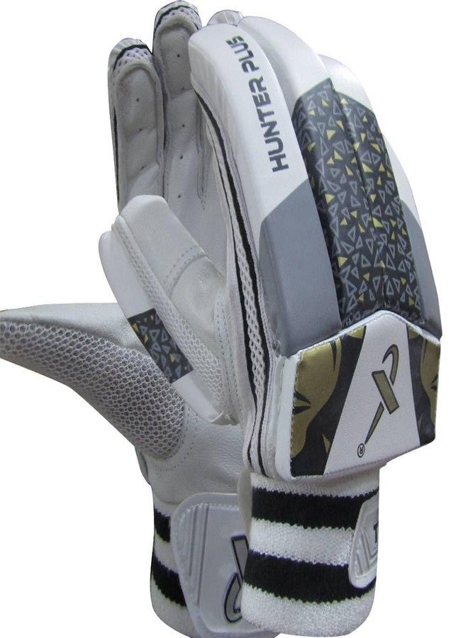 THRAX Hunter Plus Cricket Batting Gloves, Men’s Right Hand, Black Gold, - Image 1