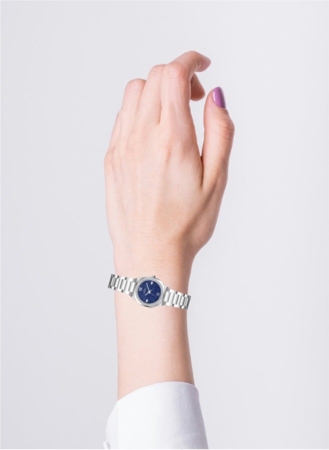 MARTINI Elegant Martini Women's Watch Stylish Navy Blue Dial Stainless Steel Band Water Resistant Perfect for Casual and Formal Wear - Image 3