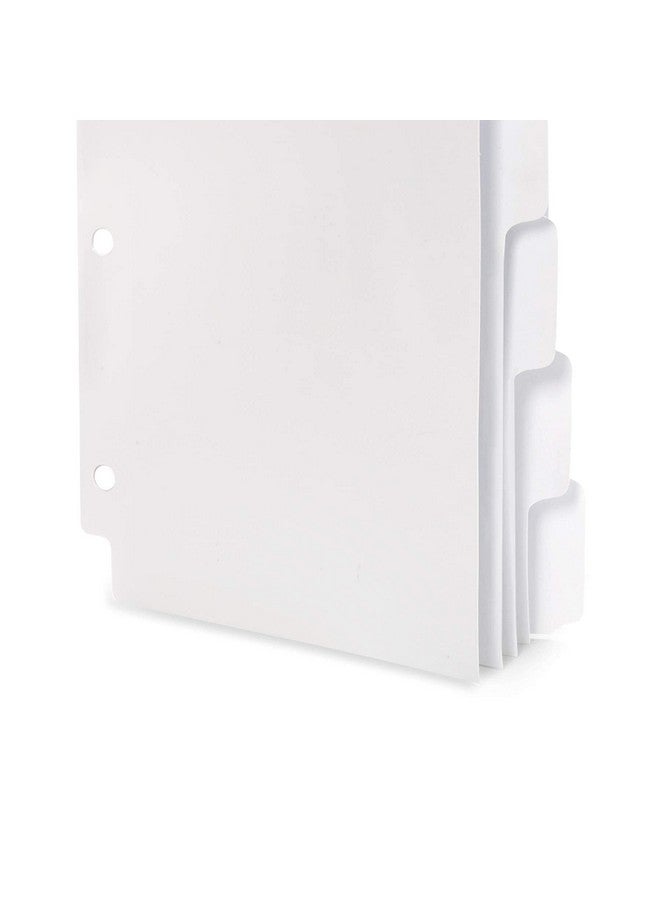 Blue Summit Supplies 5 Tab Mini Tab Dividers White 5 Mini Binder Dividers With 3 Hole Punch For Notebooks And 3 Ring Binders 5.5 X 8.5 Inches Heavy Duty Paper Set Of 6 30 Dividers - Image 5