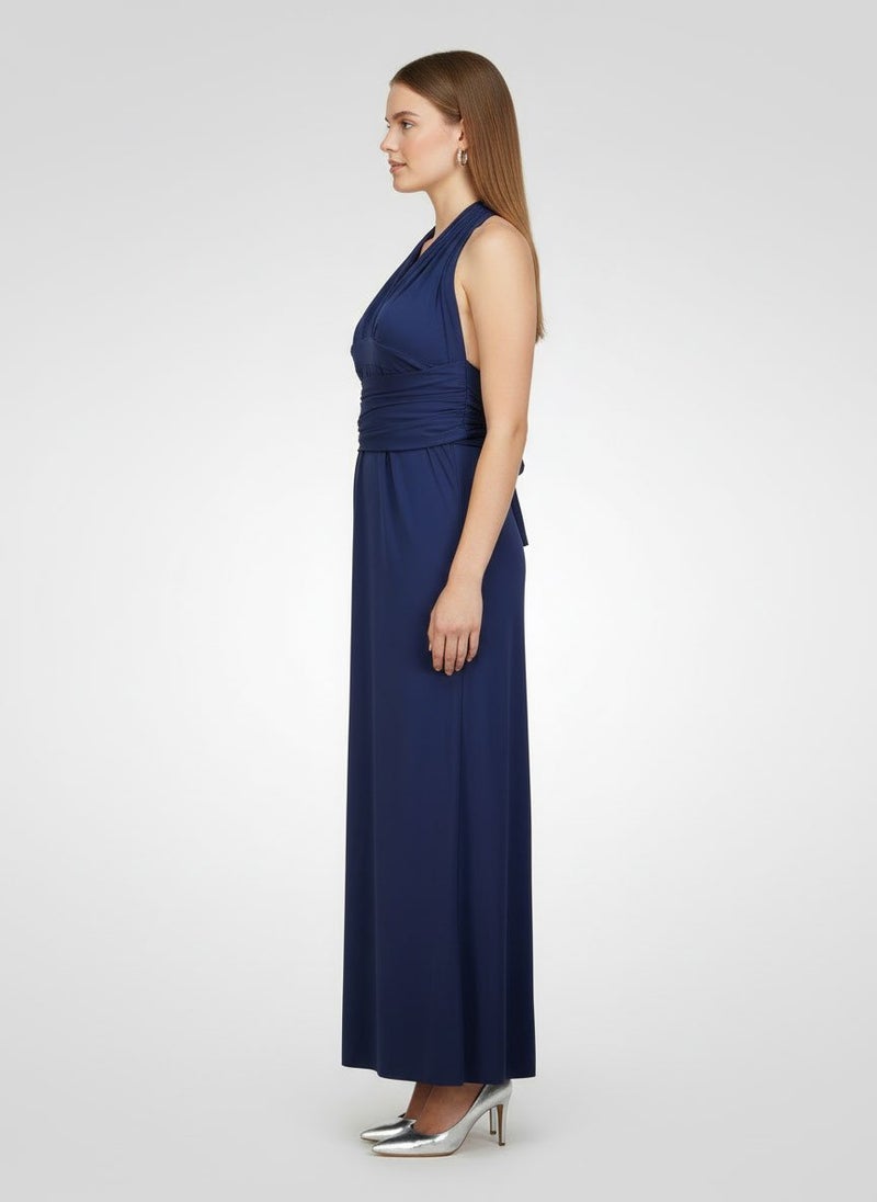 TFNC Women Plain Maxi Dress, Dark Purple - Image 3