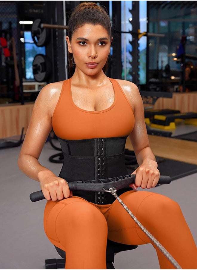 Polish'D - Adjustable Waist Trainer, Training Girl Women Sweat Waist Trimmer Trainer, Sauna Corset Workout Belt Belly Band Stomach, Wraps Body Shaper Sports Girdle - Image 1