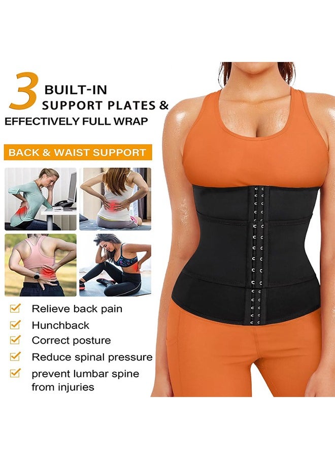 Polish'D - Adjustable Waist Trainer, Training Girl Women Sweat Waist Trimmer Trainer, Sauna Corset Workout Belt Belly Band Stomach, Wraps Body Shaper Sports Girdle - Image 1