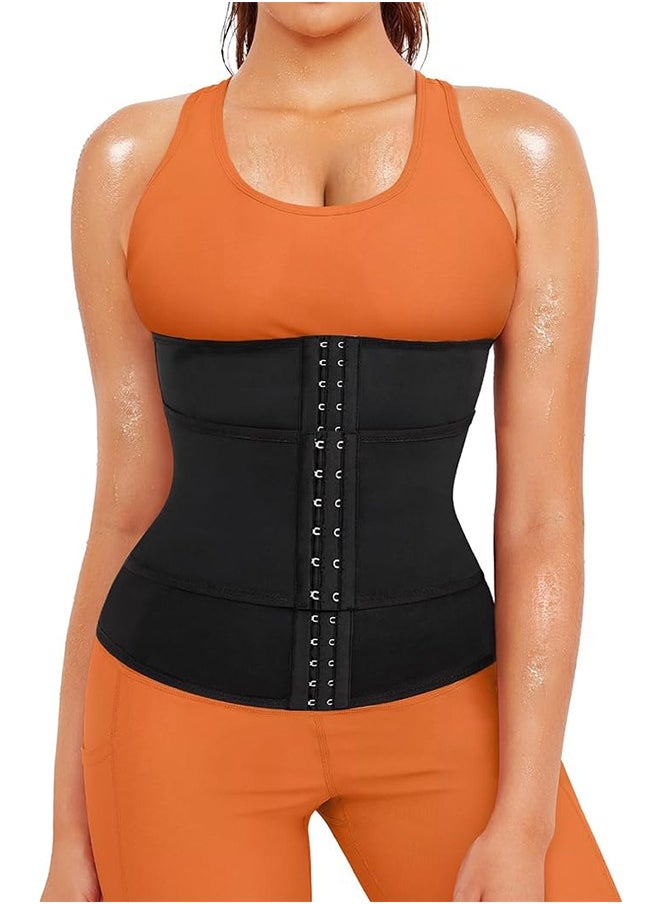 Polish'D - Adjustable Waist Trainer, Training Girl Women Sweat Waist Trimmer Trainer, Sauna Corset Workout Belt Belly Band Stomach, Wraps Body Shaper Sports Girdle - Image 1